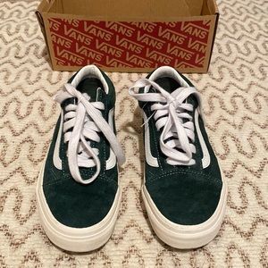 Green Suede Vans
